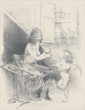 Impatience", dessins original pour les "Maîtres de l'Affiche"., c1897. [Publisher: Imprimerie Chaix; Place: Paris]