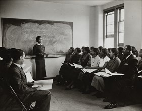 Harlem YMCA Music and Music History Class conducted by instructors from the Federal Music Project, 1935 - 1943.