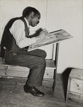 Art class, male student, 1938.