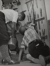 Harlem Art Center, boys with tools, 1939.