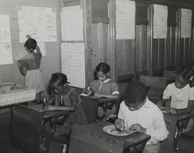 Girls during remedial activities, P.S. 10, 1941.