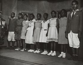 Students on stage, 1936.