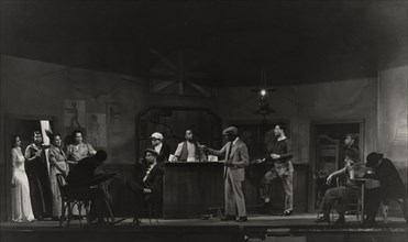 Bar scene with women standing, 1935-1939.