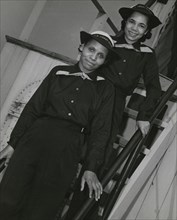 SPARS Olivia Hooker, of Columbus, Ohio, and Aileen Anita Cooke, of Los Angeles, Ca..., ca.1945. Creator: Unknown.