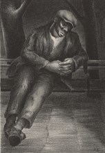 Man on Bench, ca.1935 - 1943.
