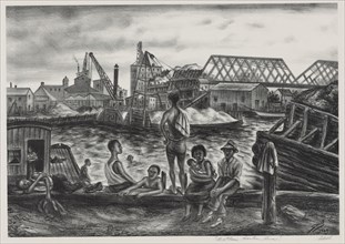 Bathers, Harlem River, ca.1939.