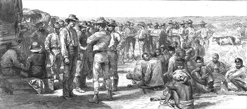 ''The Pioneer Corps of the British South African Company on the way to Mashonaland; An Interview wit Creator: Unknown.