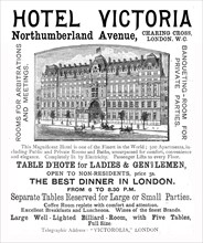 ''Hotel Victoria, Northumberland Avenue', 1891. Creator: Unknown.