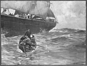 ''Nearing Home" - Taking on a Pilot, after Frank Brangwyn', 1891. Creator: Unknown.