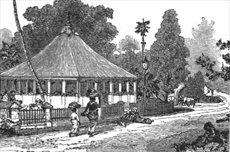 ''Free Rest House and Orchard for Poor Wayfarers in Morotto', 1891. Creator: LK van Dort.