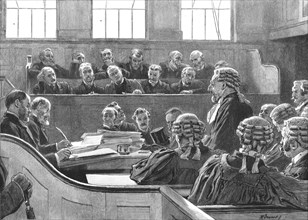 ''The Central Criminal Court - New Court, Old Bailey, 1891', 1891. Creator: Robert Barnes.