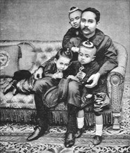 ''The Royal Family of Siam, Siam and the Siamese; The King of Siam and his Children', 1891. Creator: Unknown.