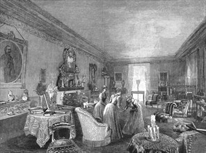 ''The home of TRH Prince and Princess Christian, The Drawing Room, Cumberland Lodge', 1891. Creator: Unknown.