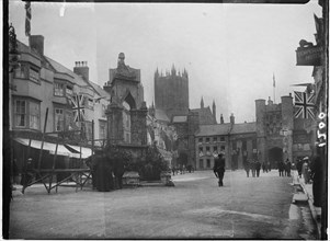 Market Place, Wells, Mendip, Somerset, 1907. Creator: Katherine Jean Macfee.