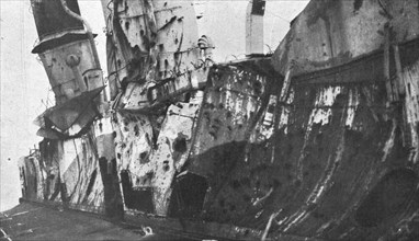 'Le croiseur allemand "Magdebourg", premiere victime de la flotte russe', 1914. Creator: Unknown.