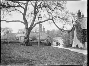 Village Green, Burton Bradstock, West Dorset, Dorset, 1922. Creator: Katherine Jean Macfee.
