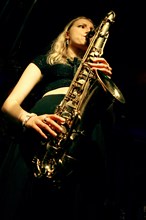Emma Rawicz, Emma Rawicz Quintet, Verdict Jazz Club, Brighton, East Sussex, 2022. Creator: Brian O'Connor.
