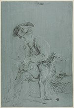 Seated Man with Dog, n.d.