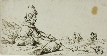 Man Resting in Landscape, n.d.