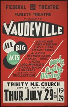 Vaudeville, [193-]. Creator: Unknown.