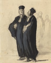 Two Lawyers. Creator: Honore Daumier.