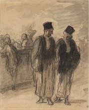 Two Lawyers. Creator: Honore Daumier.