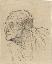 Study of a Man. Creator: Honore Daumier.