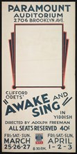 Awake and Sing, [193-]. Creator: Unknown.