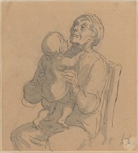 The Grandmother. Creator: Honore Daumier.