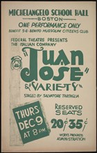 Juan Jose, Boston, 1937. Creator: Unknown.