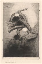 Cain and Abel, 1886. Creator: Odilon Redon.