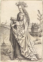 Saint Catherine, c. 1500. Creator: Master MZ.