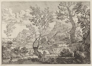 A Waterfall, 1696. Creator: Crescenzio Onofri.