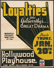 Loyalties, Los Angeles, 1938. Creator: Unknown.