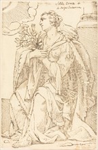 Sibylla Cimmeria, 1625. Creator: Jacques Stella.