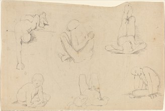 Studies of a Male Figure. Creator: John Flaxman.