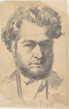 Portrait of Myself, 1874. Creator: Henry Mosler.