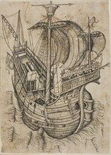 Three-Masted Ship Steering to the Right, c. 1467.