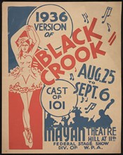 Black Crook, Los Angeles, 1936. Creator: Unknown.