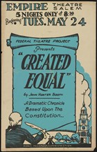 Created Equal, Salem, MA, 1938. Creator: Unknown.