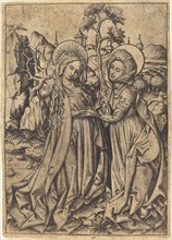 The Visitation, c. 1450/1460. Creator: Master ES.