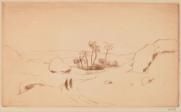 Oasis in the Desert, c.1913. Creator: Emil Orlik.