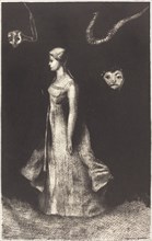 Hantise (Obsession), 1894. Creator: Odilon Redon.