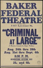 Criminal at Large, Denver, 1938. Creator: Unknown.