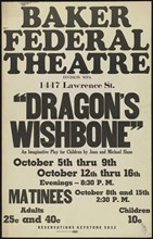 Dragon's Wishbone, Denver, 1938. Creator: Unknown.