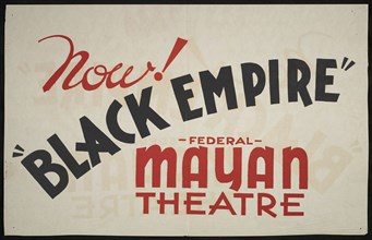 Black Empire, Los Angeles, 1936. Creator: Unknown.