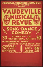 Vaudeville Revue, Maine, [193-]. Creator: Unknown.