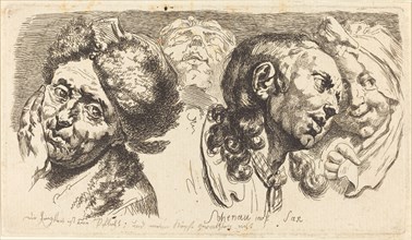 Four Heads, 1765. Creator: Johann Eleazar Schenau.
