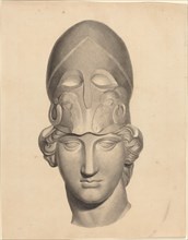 Antique Head with a Helmet. Creator: John Flaxman.