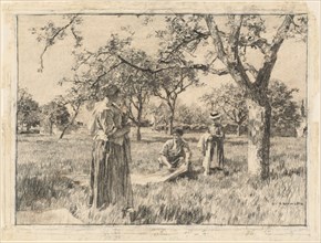 Spring, c. 1880. Creator: Leon-Augustin Lhermitte.